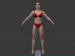 A Woman in a Bikini 011 3D Model