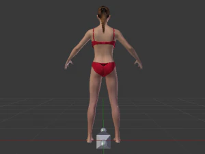 A Woman in a Bikini 011 3D Model