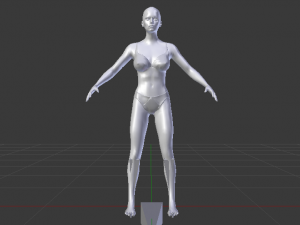 A Woman in a Bikini 011 3D Model