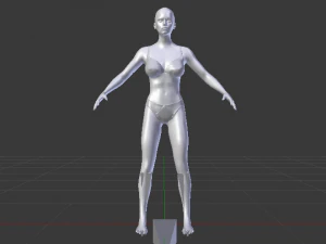 A Woman in a Bikini 011 3D Model
