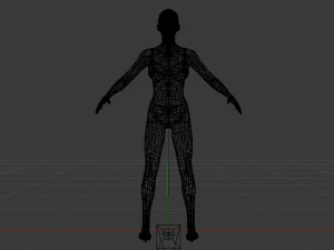 A Woman in a Bikini 011 3D Model