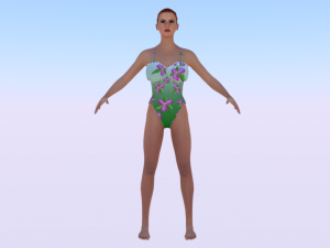 A Woman in a Swimsuit 01 3D Models