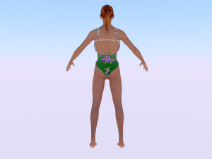 A Woman in a Swimsuit 01 Modèle 3D