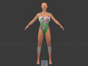 A Woman in a Swimsuit 01 Modèle 3D