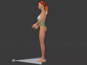 A Woman in a Swimsuit 01 3D Model