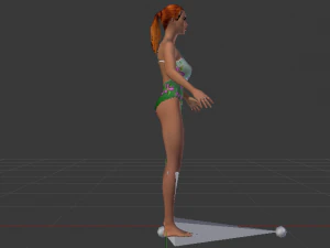 A Woman in a Swimsuit 01 3D Model