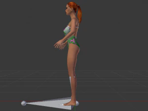 A Woman in a Swimsuit 01 3D Model
