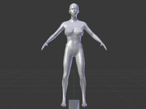 A Woman in a Swimsuit 01 Modèle 3D
