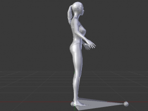 A Woman in a Swimsuit 01 Modèle 3D