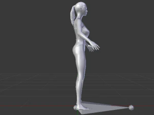 A Woman in a Swimsuit 01 3D Model