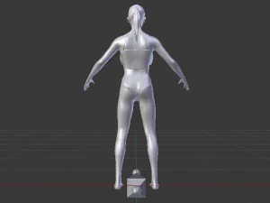 A Woman in a Swimsuit 01 3D Model
