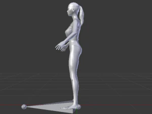 A Woman in a Swimsuit 01 3D Model