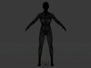 A Woman in a Swimsuit 01 3D Model