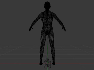A Woman in a Swimsuit 01 3D Model