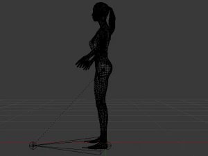 A Woman in a Swimsuit 01 3D Model