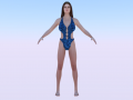 A Woman in a Swimsuit 02 3D Models