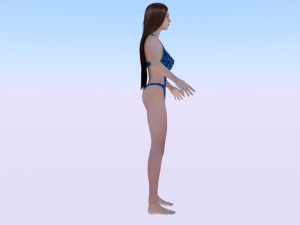 A Woman in a Swimsuit 02 3D Модель