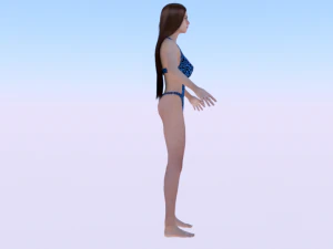A Woman in a Swimsuit 02 3D Model