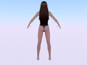 A Woman in a Swimsuit 02 3D Модель
