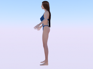 A Woman in a Swimsuit 02 3D Модель