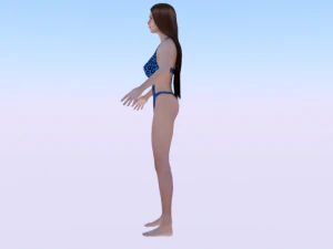 A Woman in a Swimsuit 02 3D Model