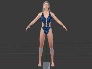 A Woman in a Swimsuit 02 3D Model