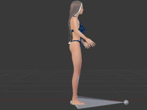 A Woman in a Swimsuit 02 3D Model