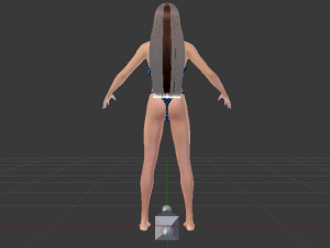 A Woman in a Swimsuit 02 3D Модель