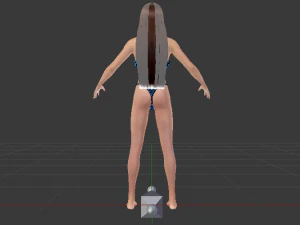 A Woman in a Swimsuit 02 3D Model