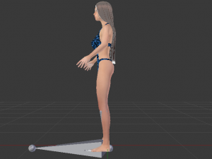 A Woman in a Swimsuit 02 3D Модель