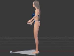 A Woman in a Swimsuit 02 3D Model