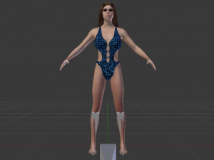 A Woman in a Swimsuit 02 3D Модель