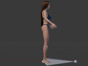 A Woman in a Swimsuit 02 3D Model