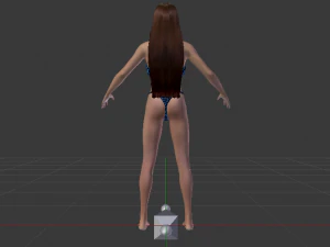 A Woman in a Swimsuit 02 3D Model