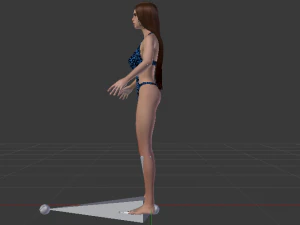 A Woman in a Swimsuit 02 3D Model
