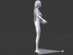 A Woman in a Swimsuit 02 3D Model