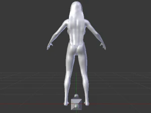 A Woman in a Swimsuit 02 3D Model