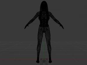 A Woman in a Swimsuit 02 3D Model