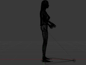 A Woman in a Swimsuit 02 3D Model