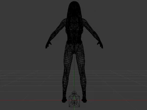 A Woman in a Swimsuit 02 3D Model