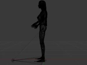 A Woman in a Swimsuit 02 3D Model