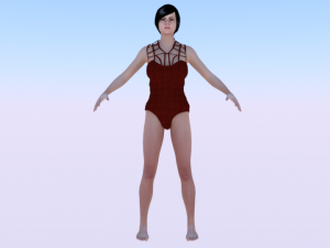 A Woman in a Swimsuit 03 3D Models