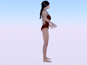 A Woman in a Swimsuit 03 3D 模型