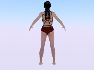 A Woman in a Swimsuit 03 3D 模型