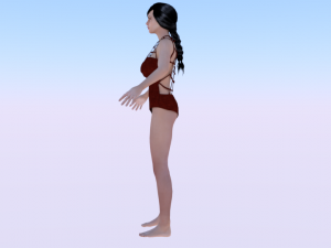 A Woman in a Swimsuit 03 3D 模型