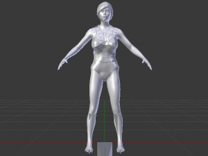 A Woman in a Swimsuit 03 3D 模型