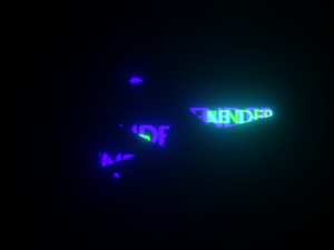 Glitch Effect - made in Blender 3D Модель