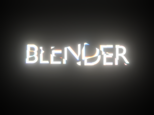 Glitch Effect - made in Blender 3D Модель