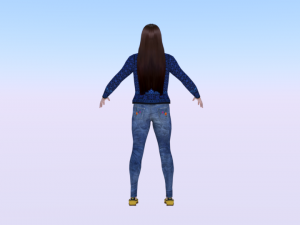 Woman in Casual Clothes 01 3D Model