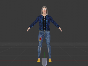 Woman in Casual Clothes 01 3D Model